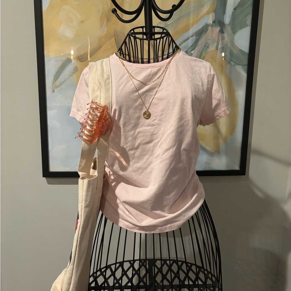 Garage Pale Pink Short Sleeve Crew Tee